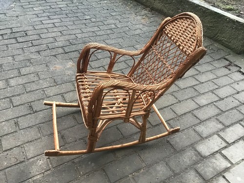 Kinderschaukelstuhl rattan - kinderschaukelstuhl,