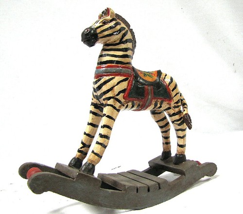 Antique schaukel zebra - schaukel,