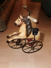 Antikes HOLZPFERD mit Dreirad