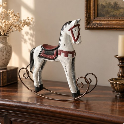 Klassische schaukelpferd figur - klassische, schaukelpferd-figur