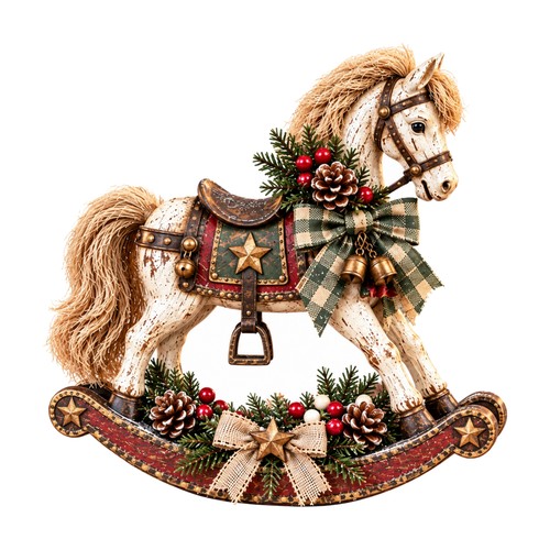 Weihnachts-Schaukelpferd-Ornam